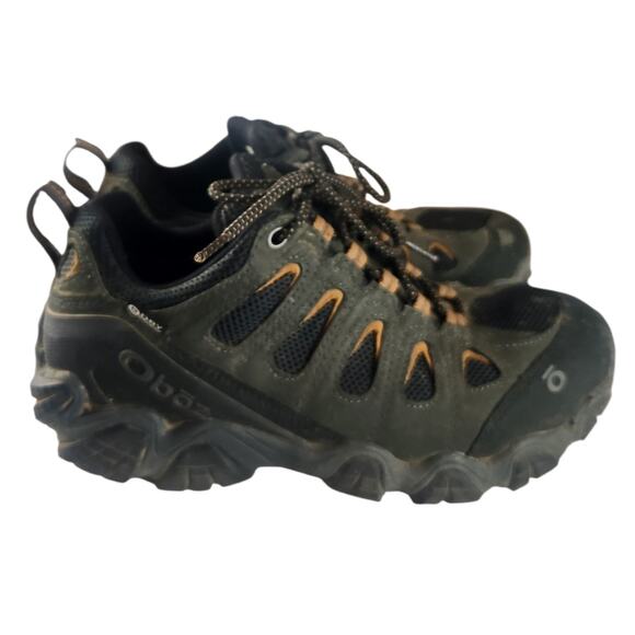Men\'s Obos 8.5 Sawtooth II Low Waterproof Hiking Shoes Shadow Burlap Outdoors main image 6